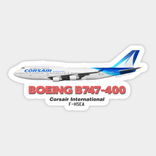 Boeing B747-400 - Corsair International Sticker